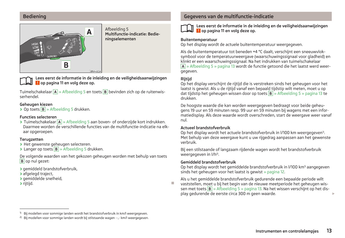 2018-2019 Skoda Rapid Owner's Manual | Dutch