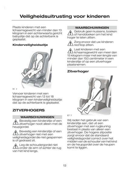 2007-2008 Ford Tourneo Connect/Transit Connect Owner's Manual | Dutch