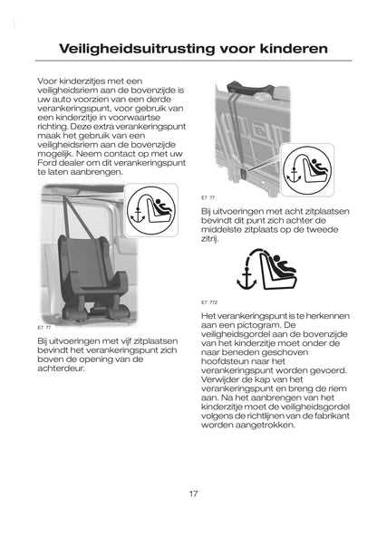 2007-2008 Ford Tourneo Connect/Transit Connect Owner's Manual | Dutch