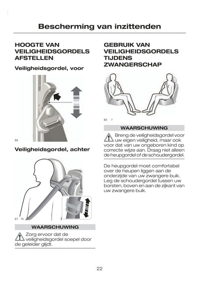 2007-2008 Ford Tourneo Connect/Transit Connect Owner's Manual | Dutch