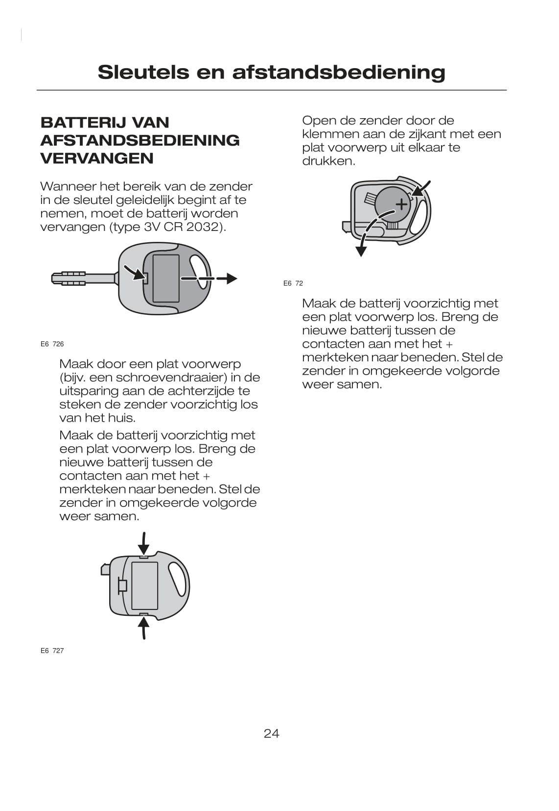 2007-2008 Ford Tourneo Connect/Transit Connect Owner's Manual | Dutch