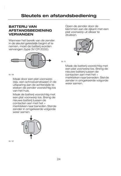 2007-2008 Ford Tourneo Connect/Transit Connect Owner's Manual | Dutch