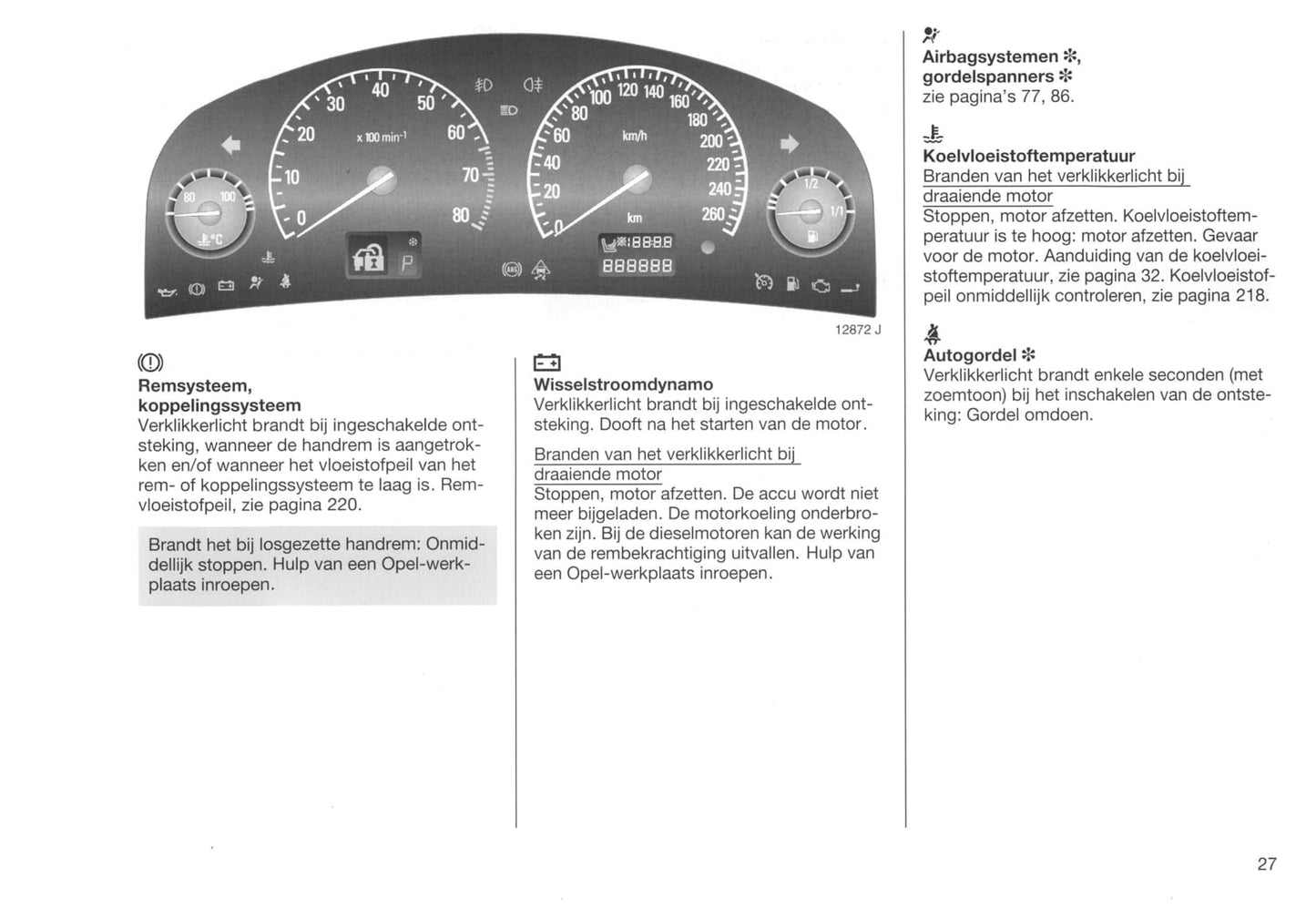 2002-2005 Opel Vectra Owner's Manual | Dutch