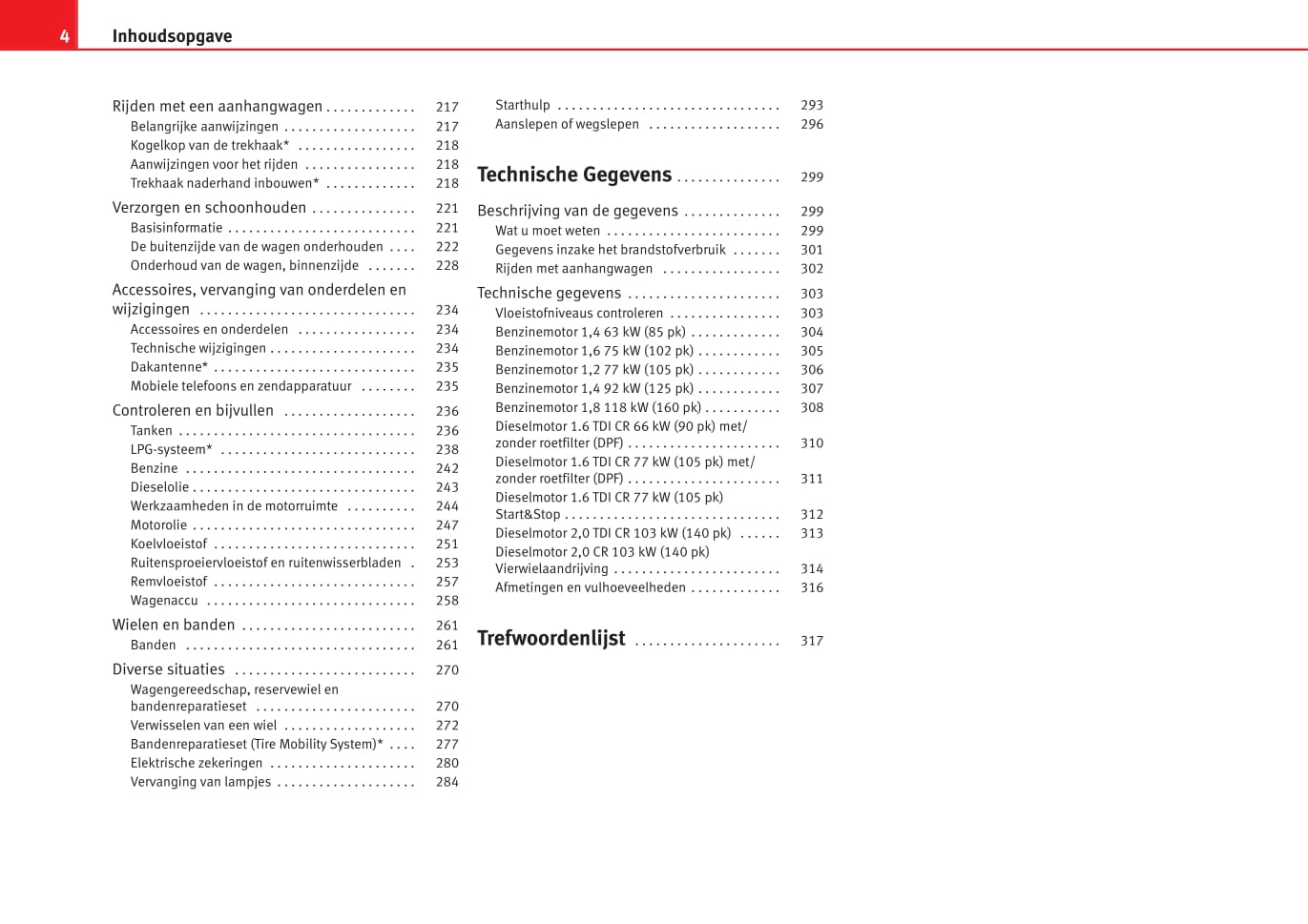 2008-2009 Seat Altea XL Owner's Manual | Dutch