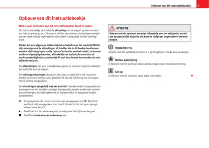 2008-2009 Seat Altea XL Owner's Manual | Dutch