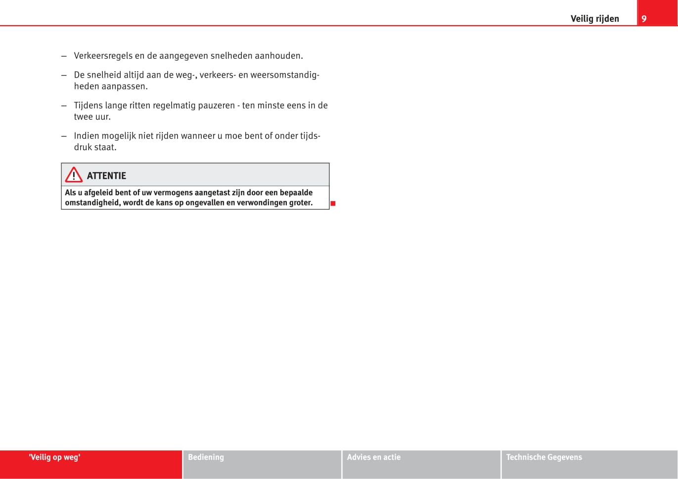 2008-2009 Seat Altea XL Owner's Manual | Dutch