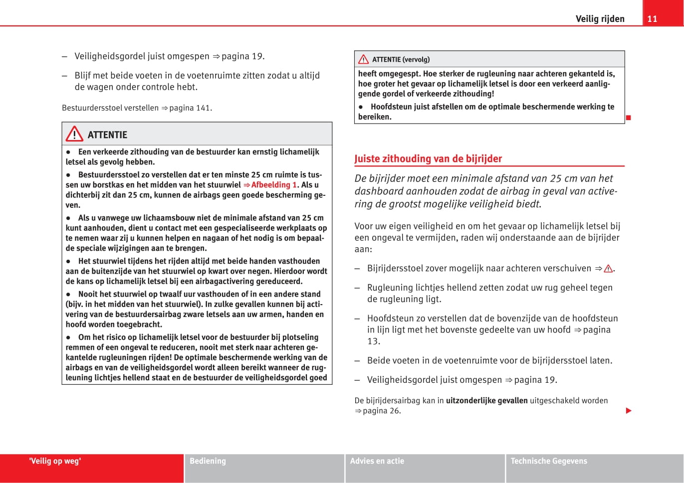 2008-2009 Seat Altea XL Owner's Manual | Dutch