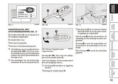 2005-2006 Fiat Idea Owner's Manual | Dutch