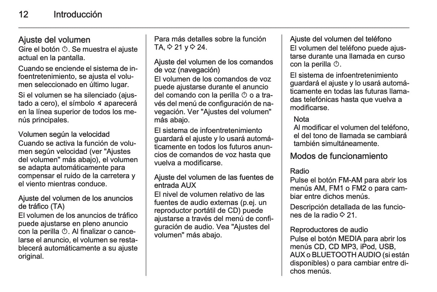 Opel Antara Manual de infoentretenimiento 2011 - 2015