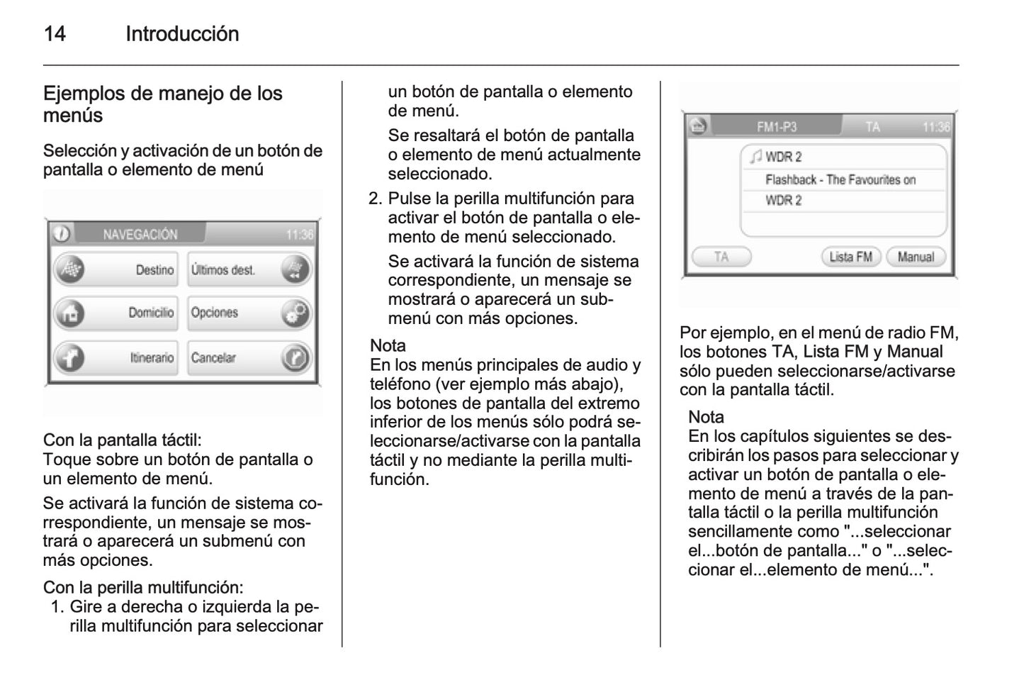 Opel Antara Manual de infoentretenimiento 2011 - 2015