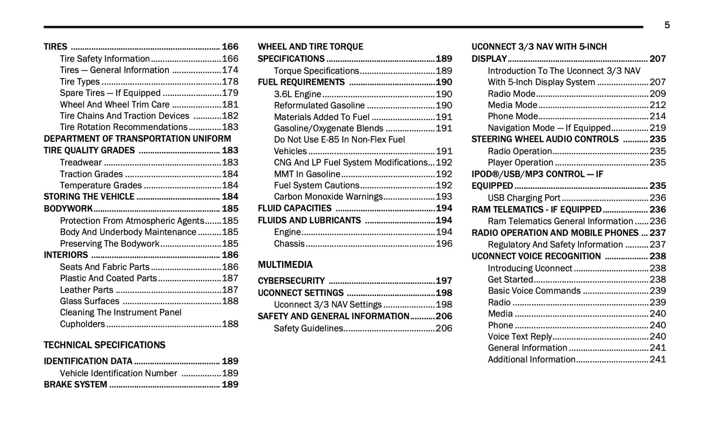 2020 Ram ProMaster 1500/ProMaster 2500/ProMaster 3500 Owner's Manual | English