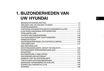 2005-2011 Hyundai Getz Manuel du propriétaire | Néerlandais