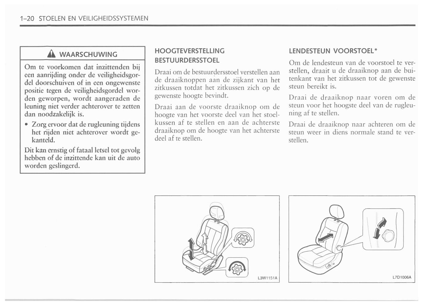 2006-2011 Chevrolet Epica Owner's Manual | Dutch