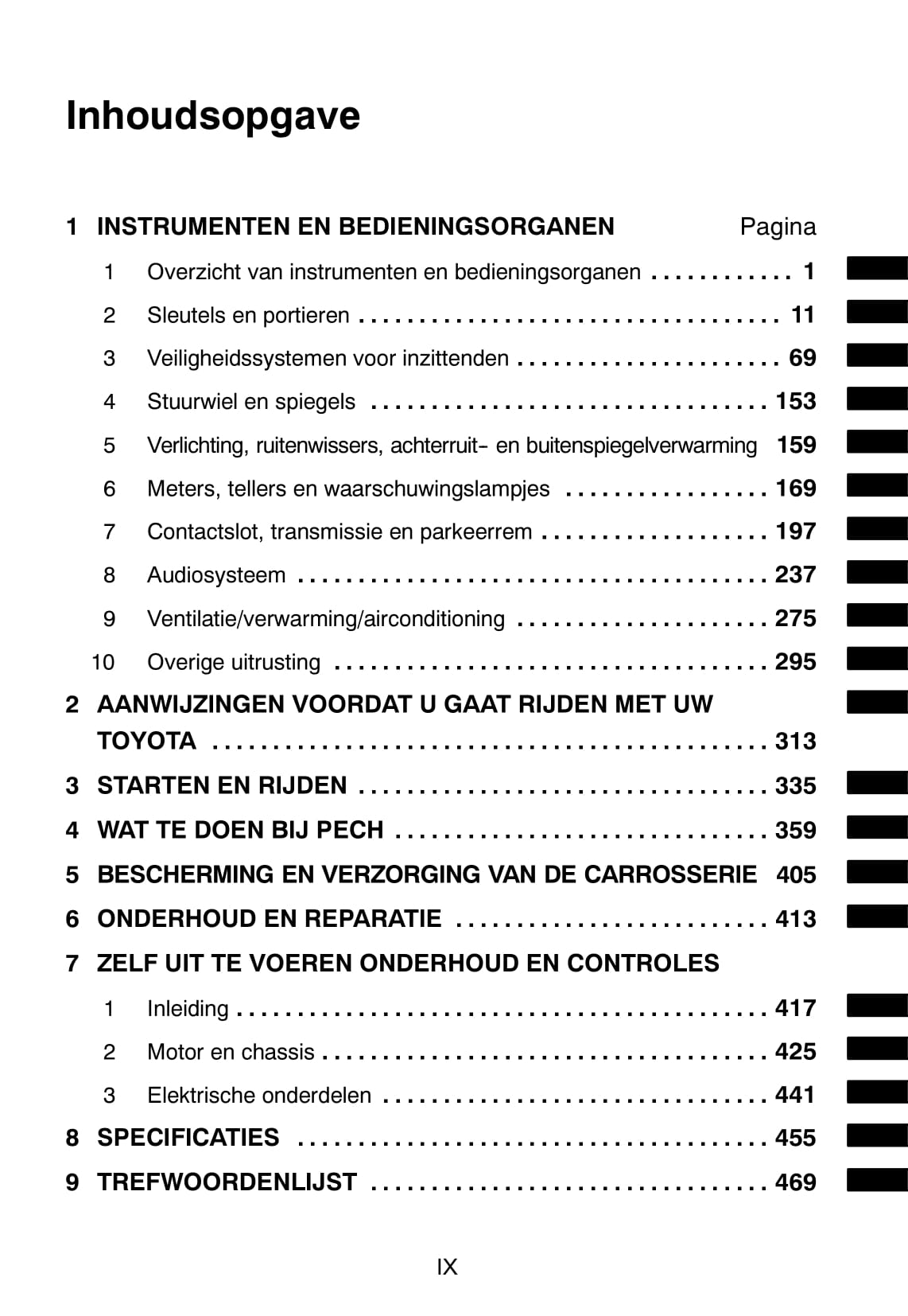 2011-2012 Toyota Yaris Owner's Manual | Dutch