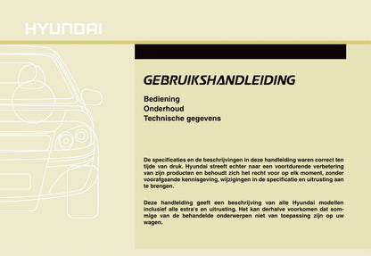 2010-2011 Hyundai i30 Owner's Manual | Dutch