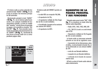 Alfa Romeo Connect / Connect Nav+ Instrucciones 2007 - 2011