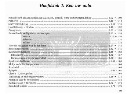 2001-2002 Renault Vel Satis Gebruikershandleiding | Nederlands