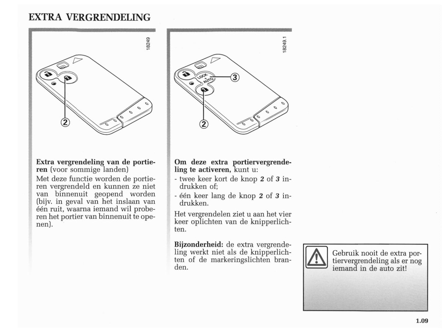 2001-2002 Renault Vel Satis Gebruikershandleiding | Nederlands