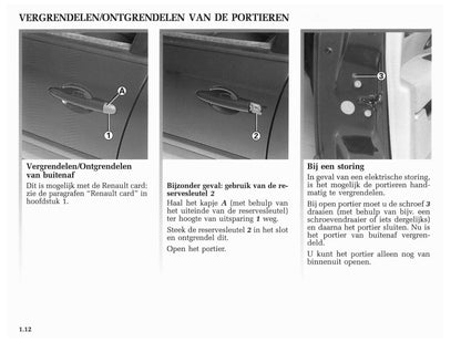 2001-2002 Renault Vel Satis Gebruikershandleiding | Nederlands