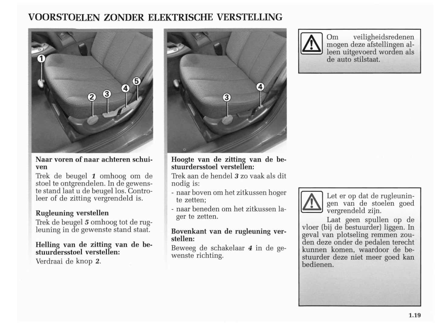 2002-2005 Renault Vel Satis Manuel du propriétaire | Néerlandais