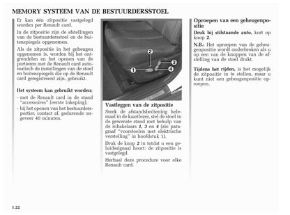 2001-2002 Renault Vel Satis Gebruikershandleiding | Nederlands