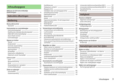 2012-2013 Skoda Octavia Gebruikershandleiding | Nederlands