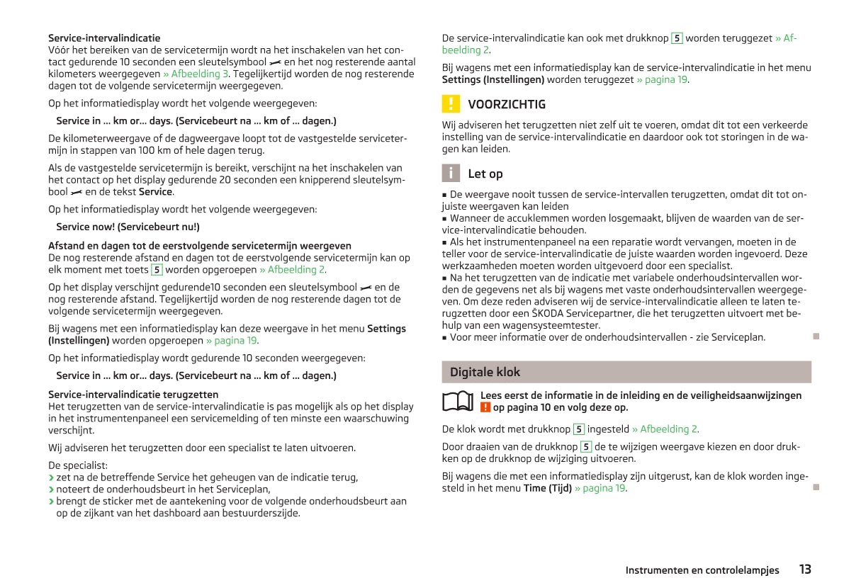 2012-2013 Skoda Octavia Gebruikershandleiding | Nederlands