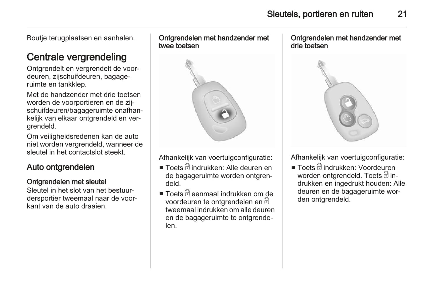 2013 Opel Vivaro Owner's Manual | Dutch