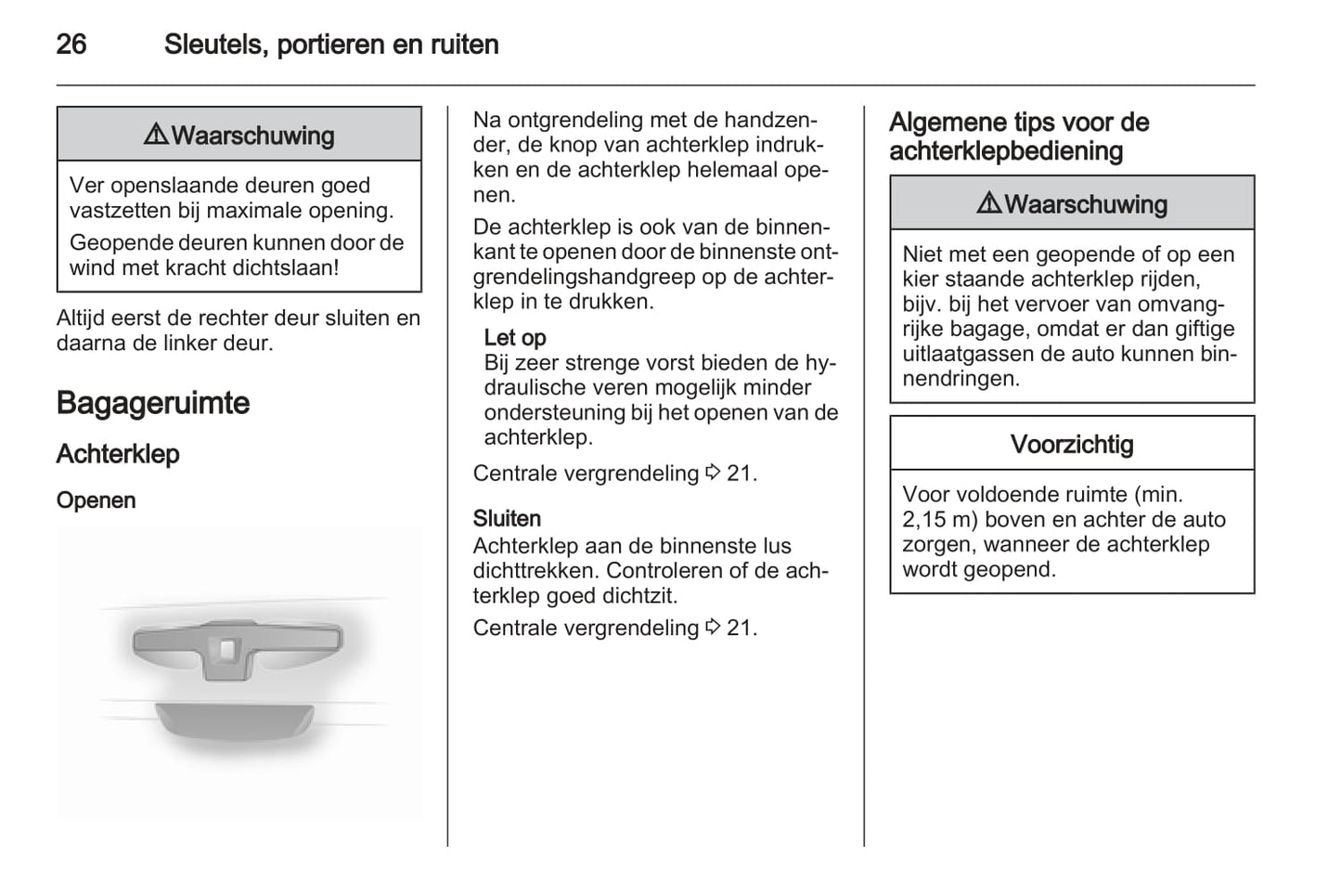 2013 Opel Vivaro Owner's Manual | Dutch