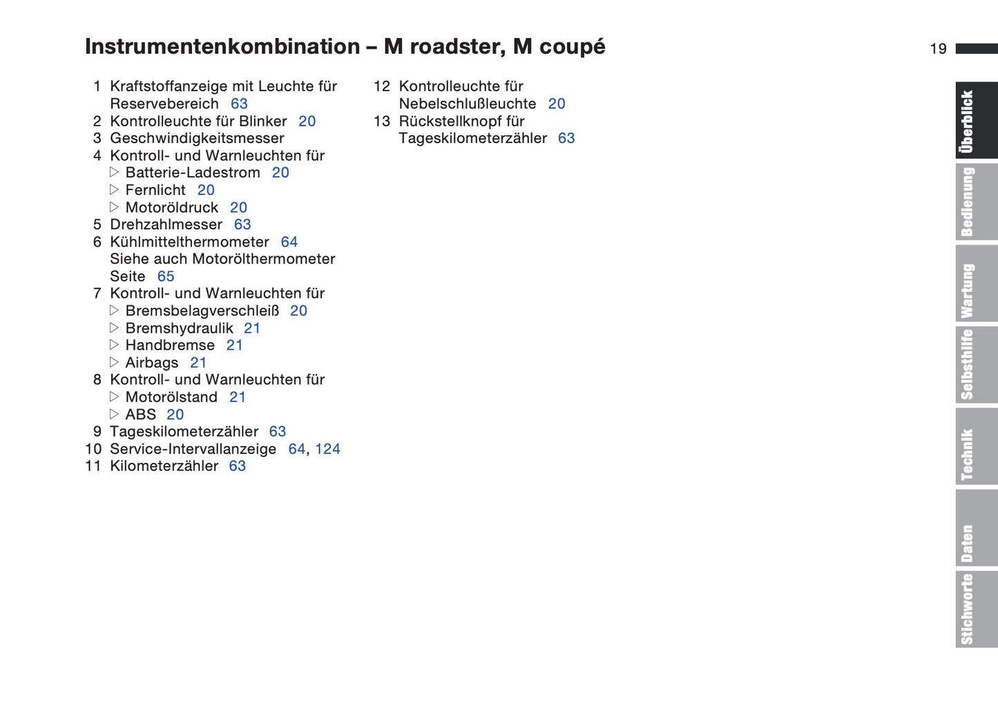 1997-1998 BMW Z3/Z3 M Gebruikershandleiding | Duits