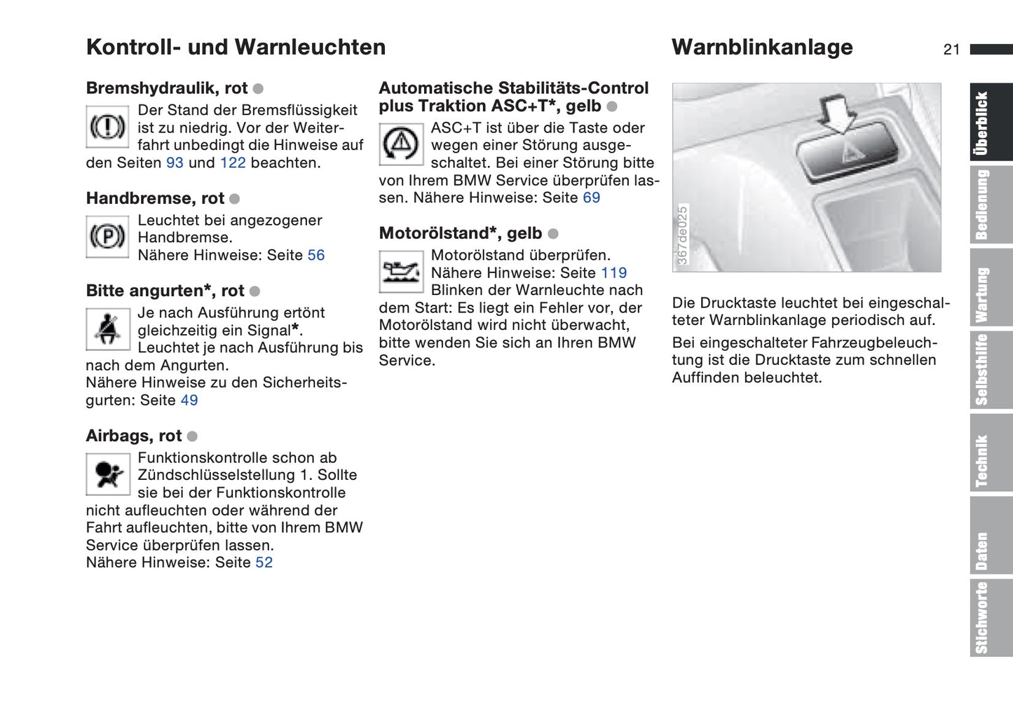 1997-1998 BMW Z3/Z3 M Gebruikershandleiding | Duits