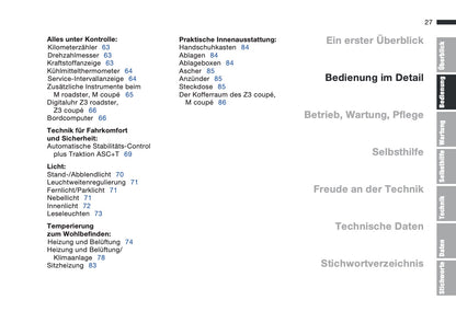 1997-1998 BMW Z3/Z3 M Gebruikershandleiding | Duits