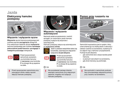 2013-2014 Peugeot 3008 Owner's Manual | Polish