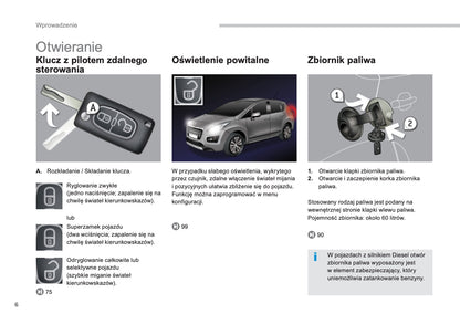 2013-2014 Peugeot 3008 Owner's Manual | Polish