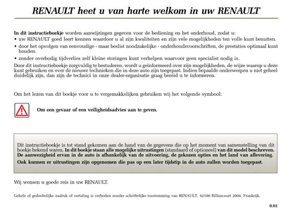 2004-2005 Renault Mégane Owner's Manual | Dutch