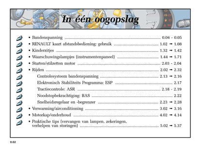 2004-2005 Renault Mégane Gebruikershandleiding | Nederlands