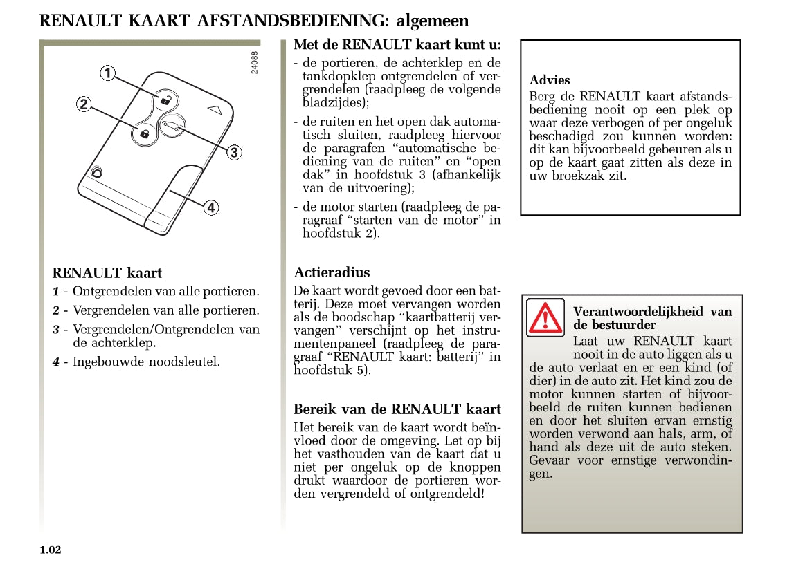 2004-2005 Renault Mégane Owner's Manual | Dutch