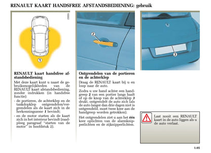 2004-2005 Renault Mégane Gebruikershandleiding | Nederlands