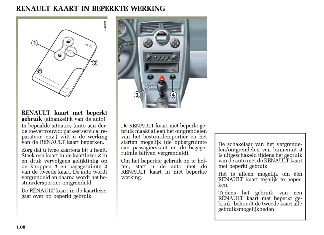 2003-2005 Renault Mégane Manuel du propriétaire | Néerlandais