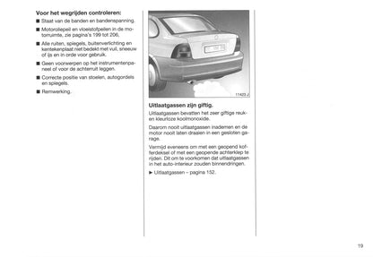 1995-1999 Opel Vectra Owner's Manual | Dutch