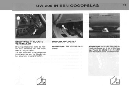 2002-2003 Peugeot 206/206 SW Gebruikershandleiding | Nederlands