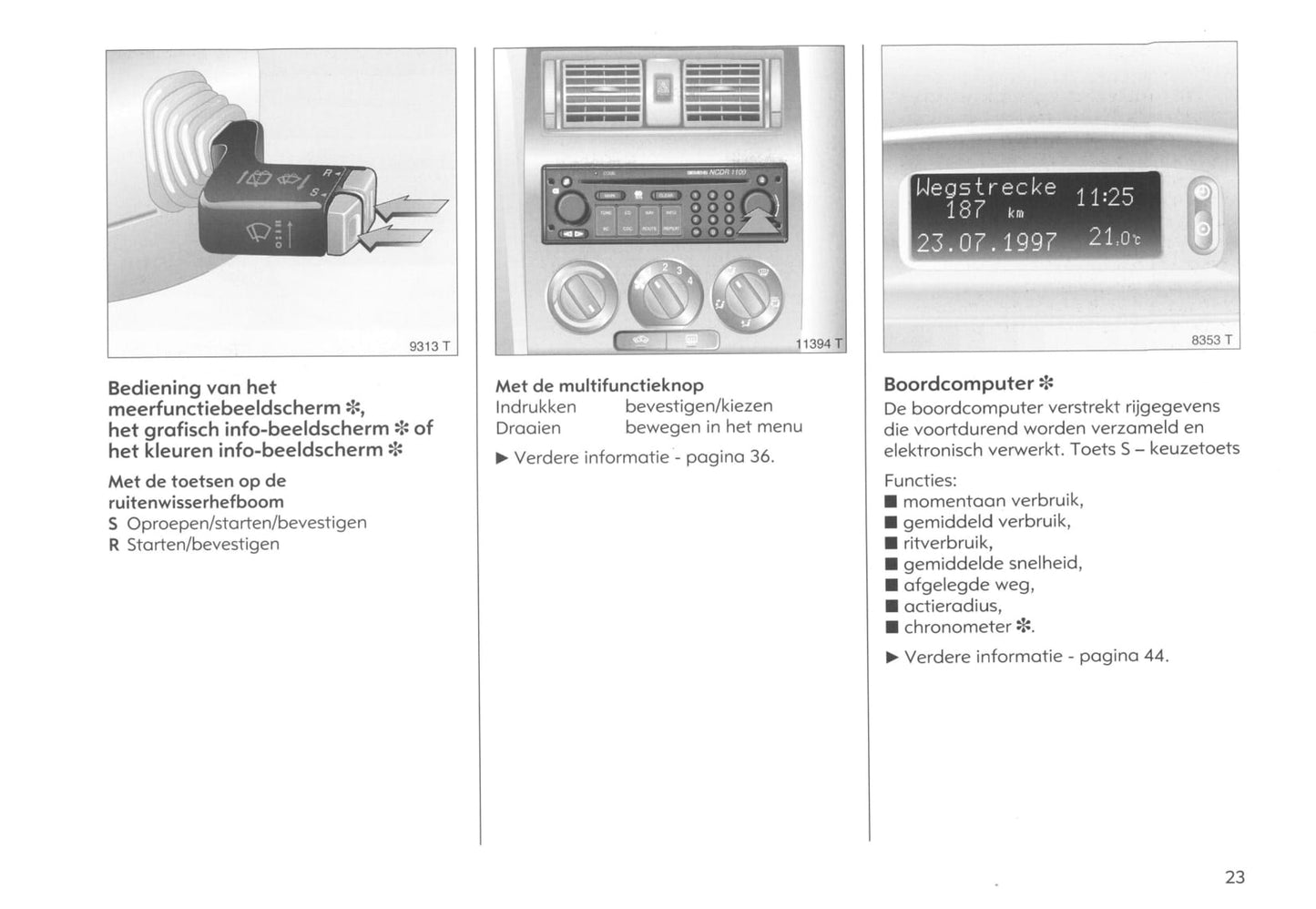 2000-2005 Opel Astra Owner's Manual | Dutch