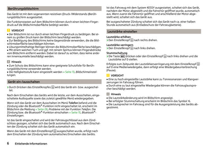 Skoda Radio Swing Infotainment Bedienungsanleitung 2014