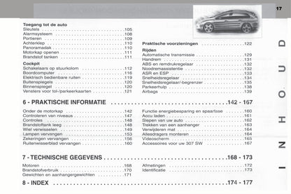 2003-2004 Peugeot 307 SW Manuel du propriétaire | Néerlandais