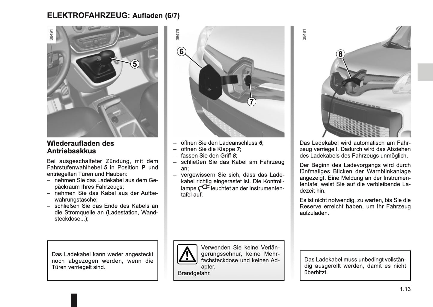 2014-2015 Renault Kangoo Z.E. Gebruikershandleiding | Duits