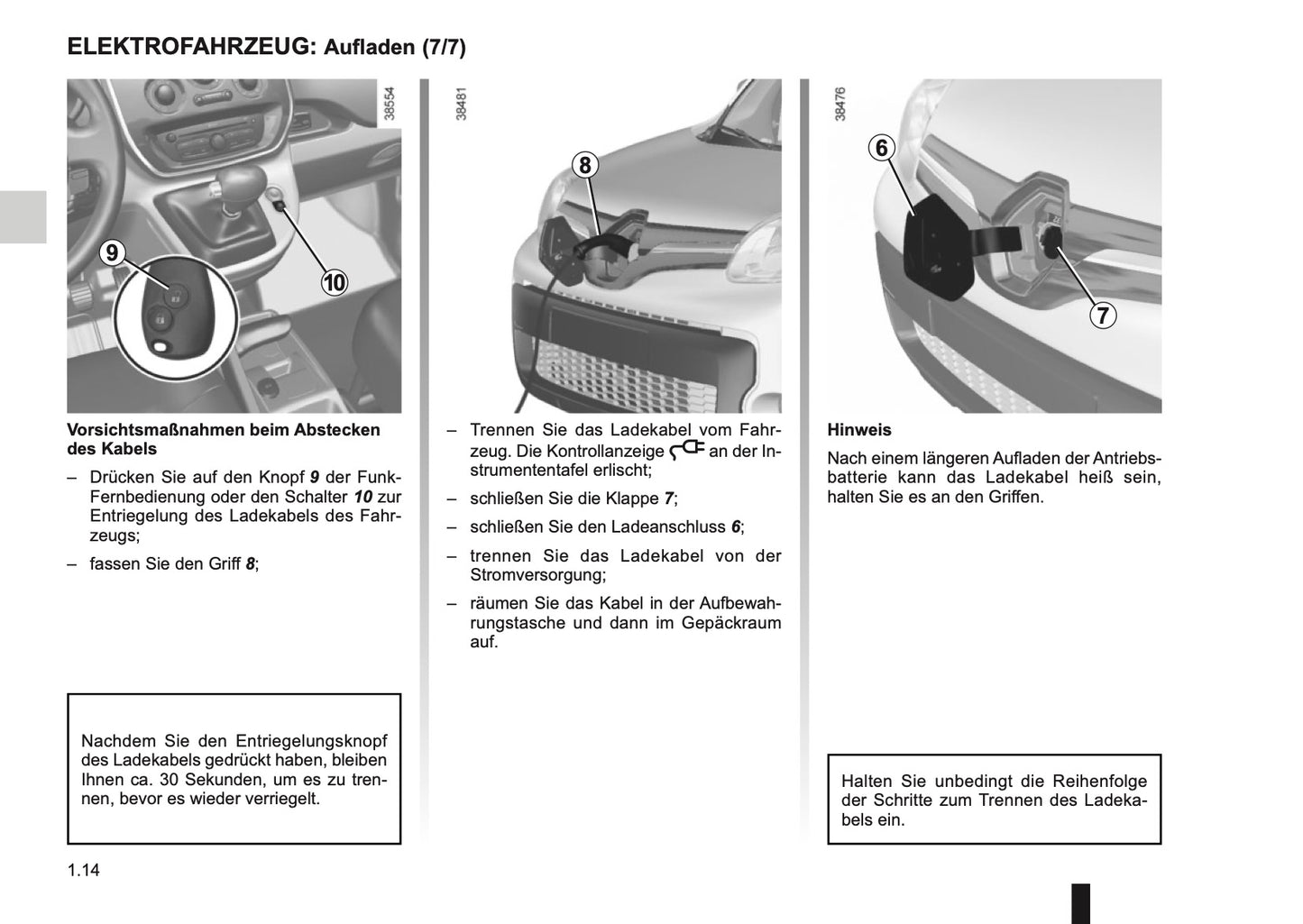 2014-2015 Renault Kangoo Z.E. Gebruikershandleiding | Duits