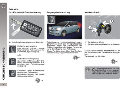 2012-2013 Peugeot 5008 Manuel du propriétaire | Allemand