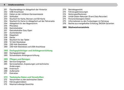 2020-2021 Skoda Enyaq iV Owner's Manual | German