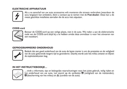 2001-2002 Fiat Ducato Owner's Manual | Dutch