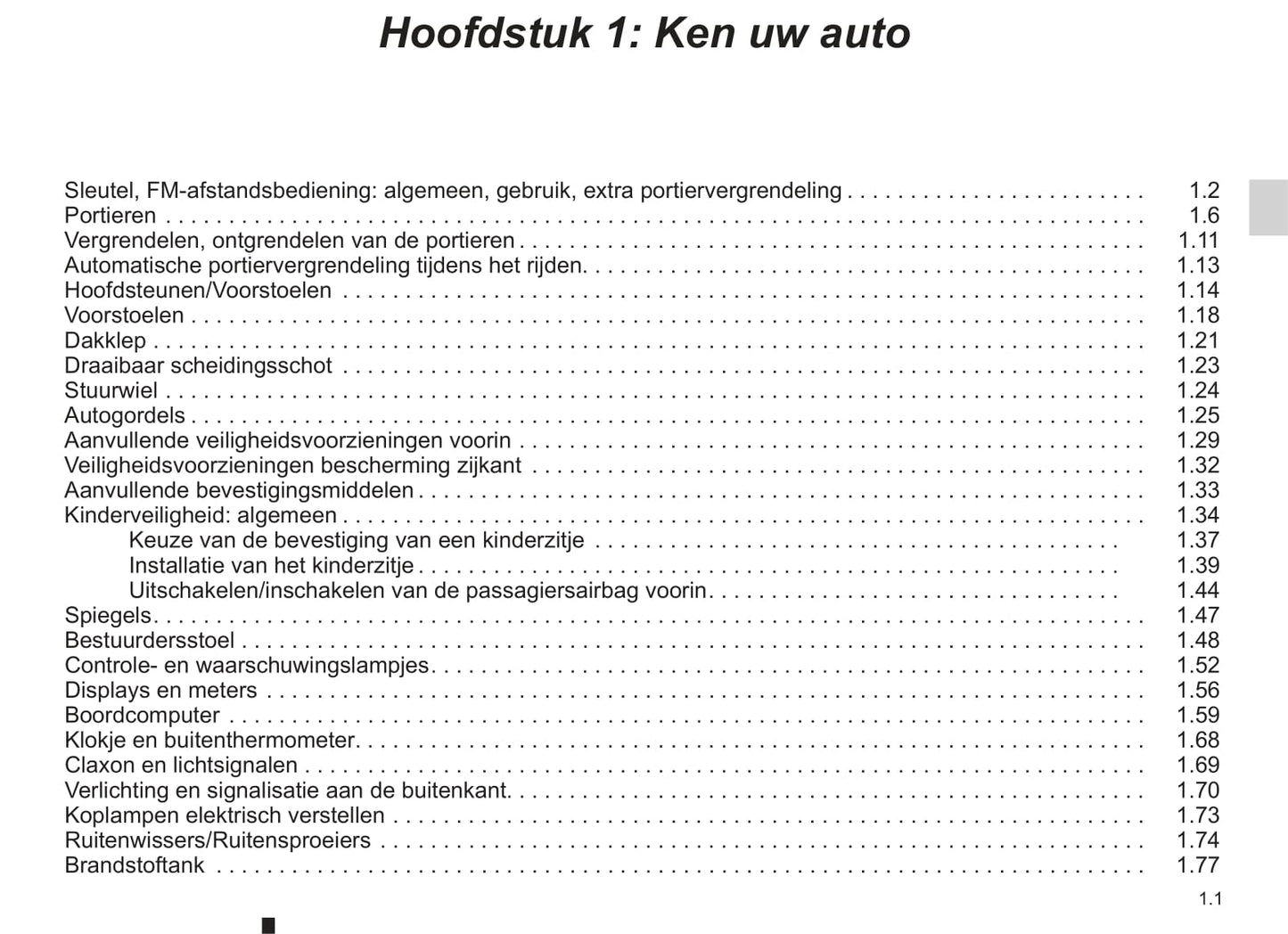 2013-2014 Renault Kangoo Owner's Manual | Dutch